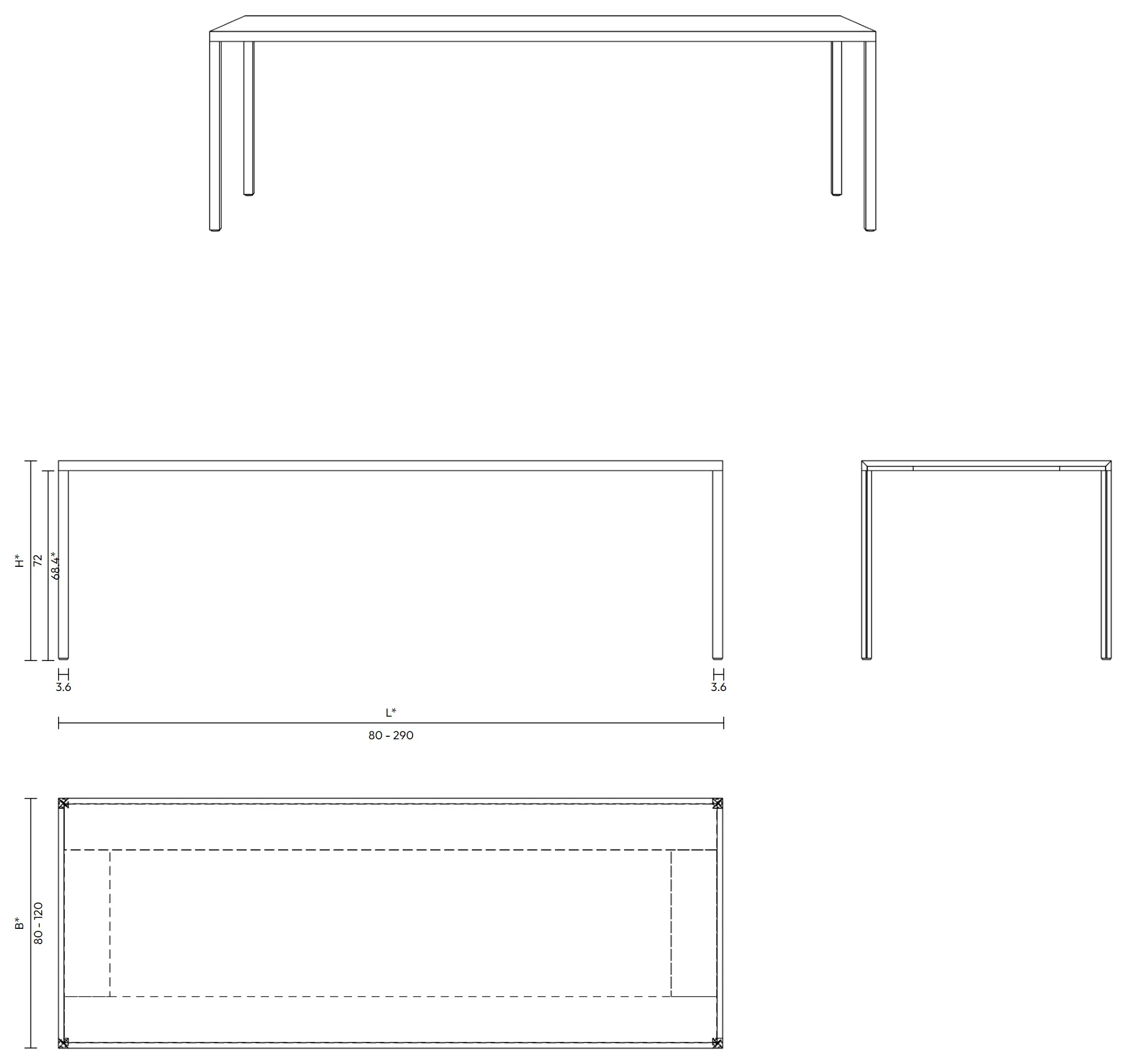 din36, technical drawing